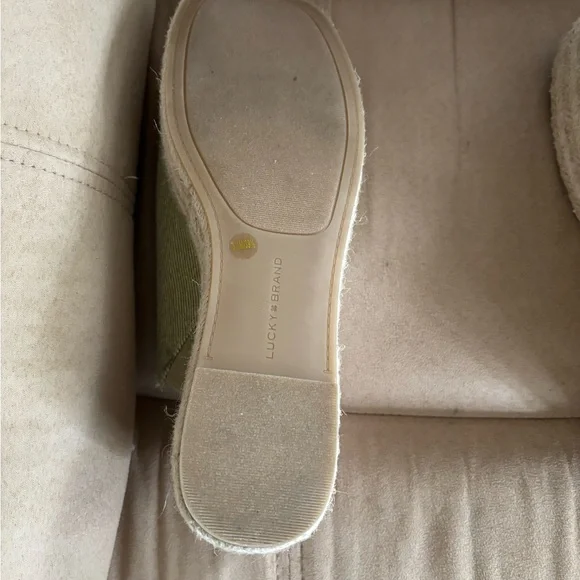 Lucky Brand Olive Green Wedge Sandals - Picture 7 of 7